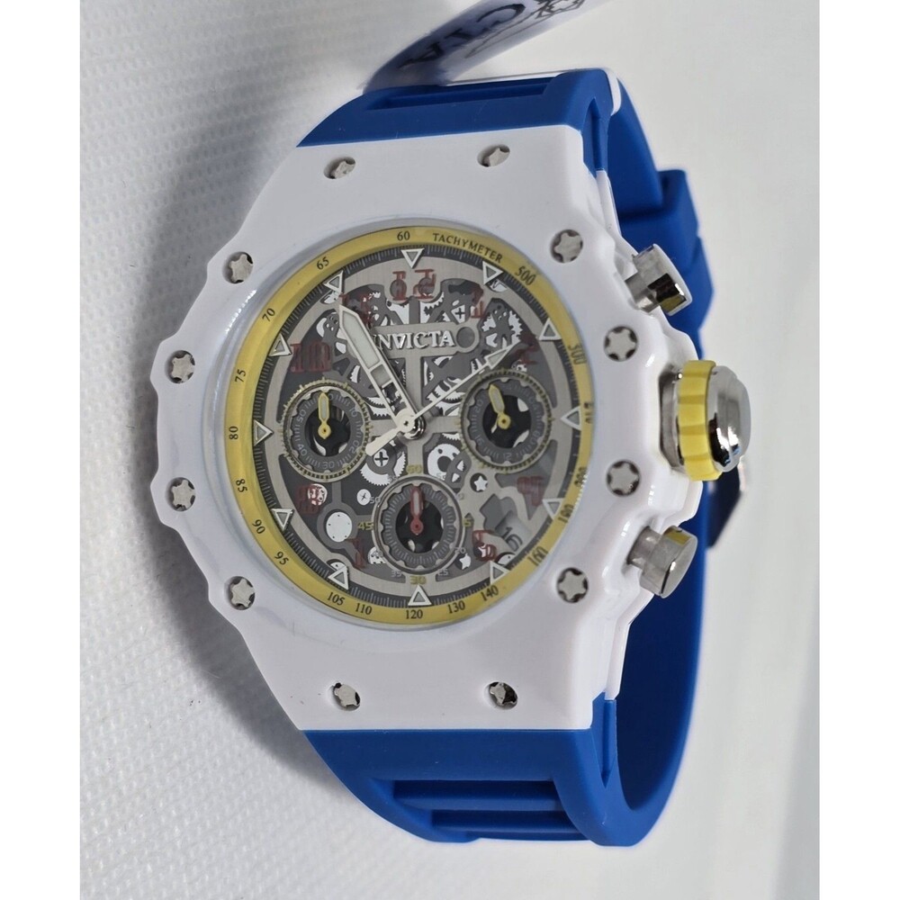 Invicta Racing Valyron Unisex Watch 41mm White Blue 69787